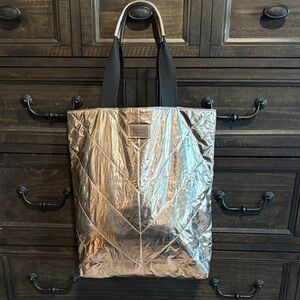 Rose gold Victoria Secret foil tote